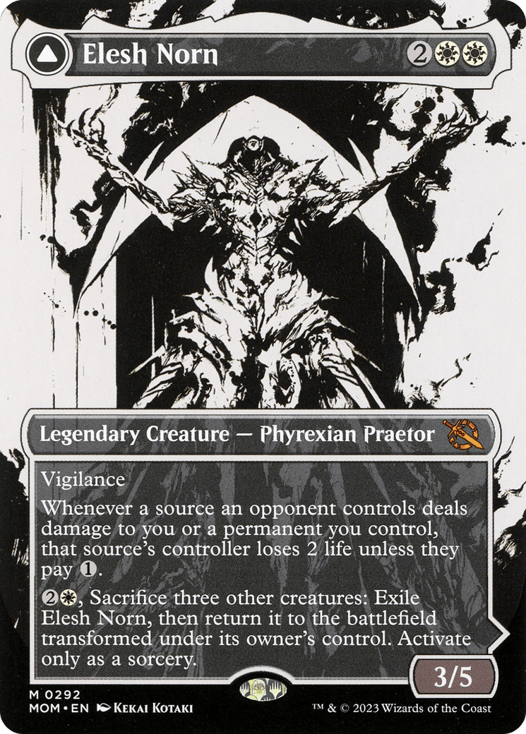 Elesh Norn // The Argent Etchings (Showcase Planar Booster Fun) [March of the Machine] Foil
