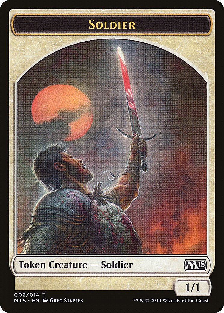 Soldier (TM15-002) - Magic 2015 Tokens