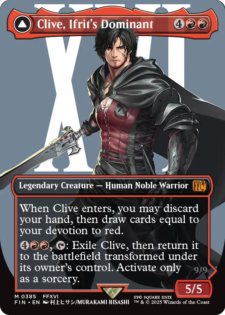 Clive, Ifrit's Dominant (Borderless) (0385) (385) [FINAL FANTASY]  Foil