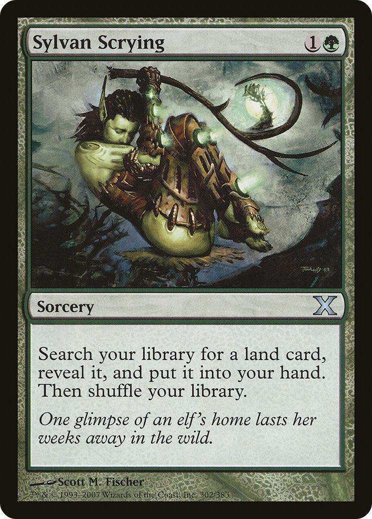 Sylvan Scrying [Tenth Edition] Foil