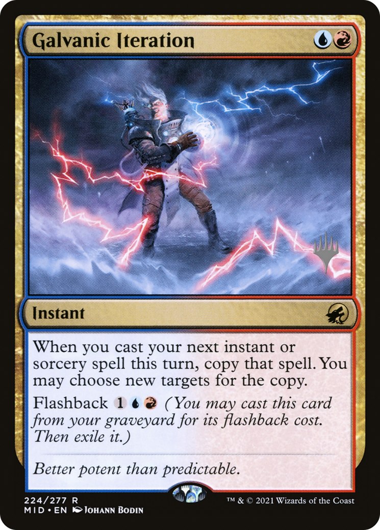 Galvanic Iteration (Promo Pack) [Innistrad: Midnight Hunt Promos] Foil