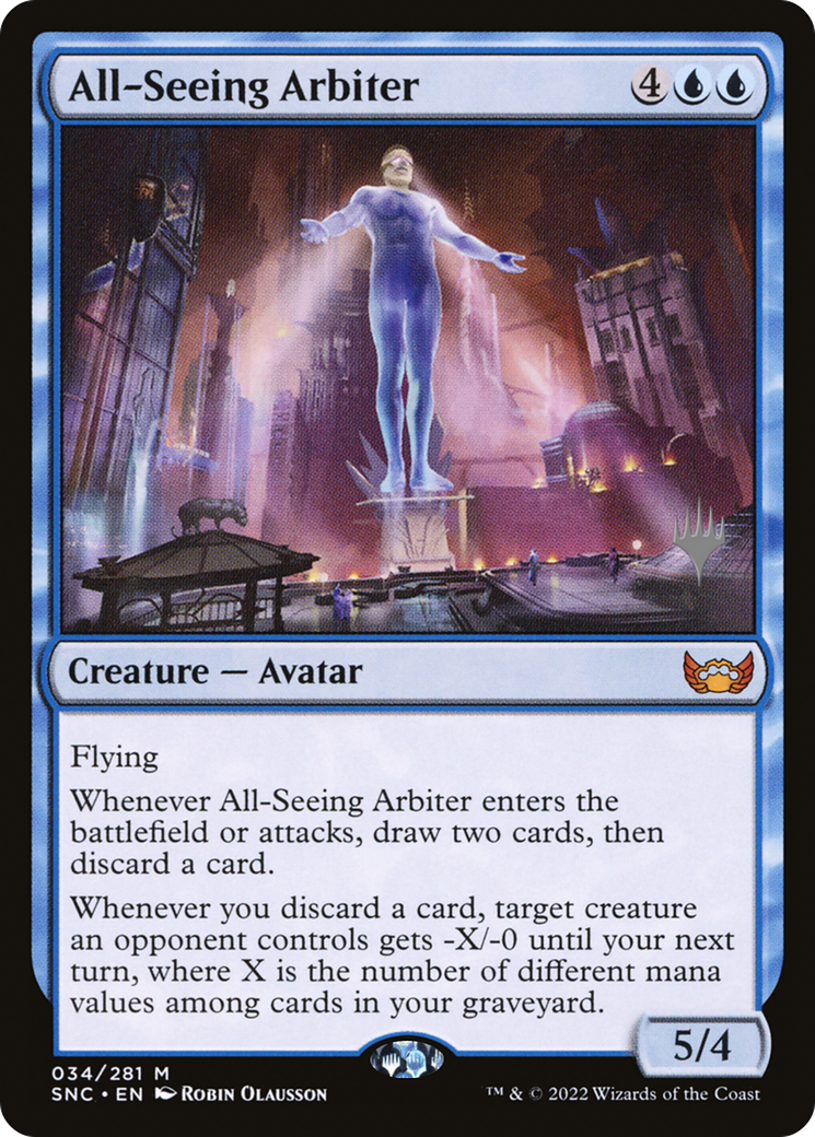 All-Seeing Arbiter (Promo Pack) [Streets of New Capenna Promos] Foil