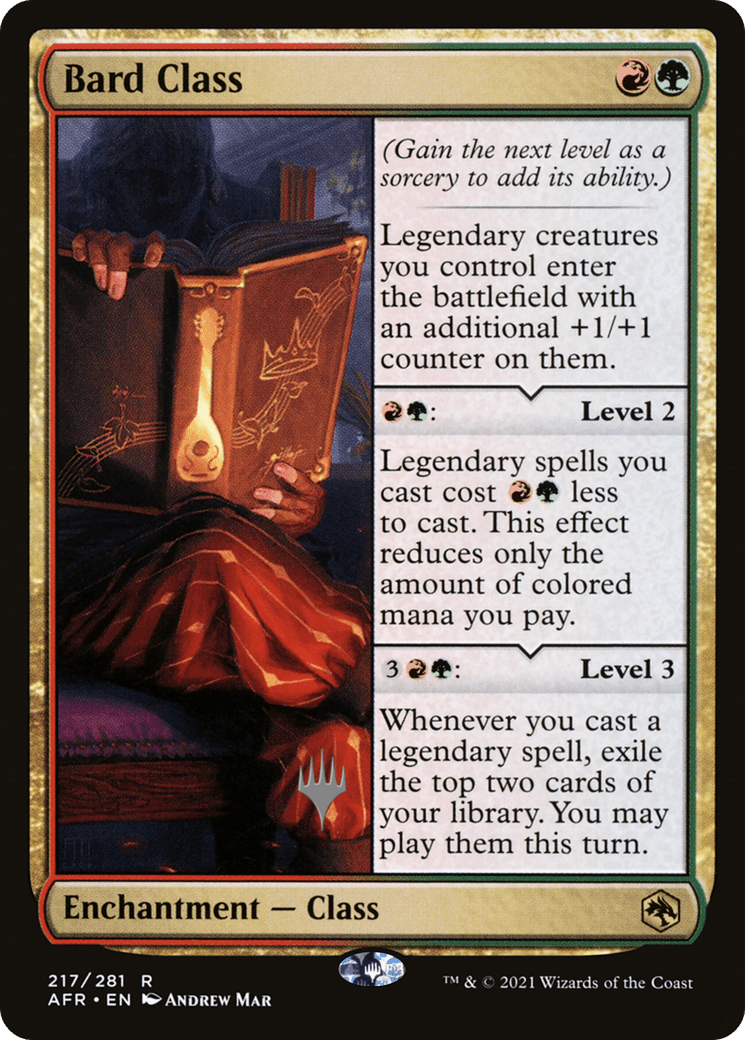 Bard Class (Promo Pack) [Dungeons & Dragons: Adventures in the Forgotten Realms Promos] Foil