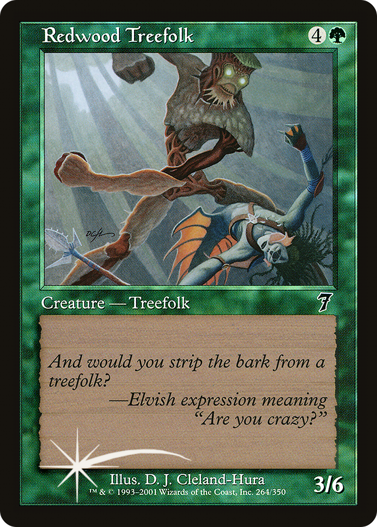 Redwood Treefolk [Seventh Edition] Foil