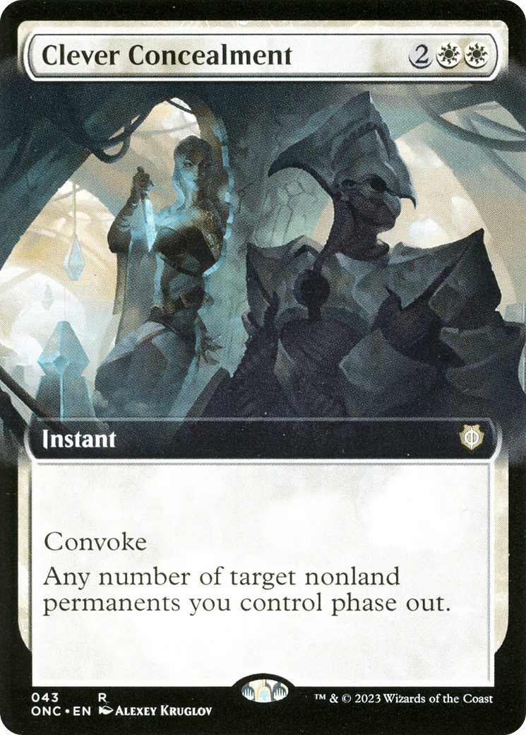 Clever Concealment (Extended Art) [Phyrexia: All Will Be One Commander] Foil