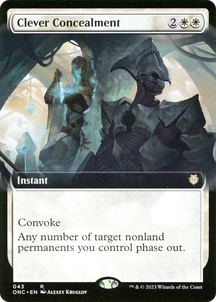 Clever Concealment (Extended Art) [Phyrexia: All Will Be One Commander] Foil