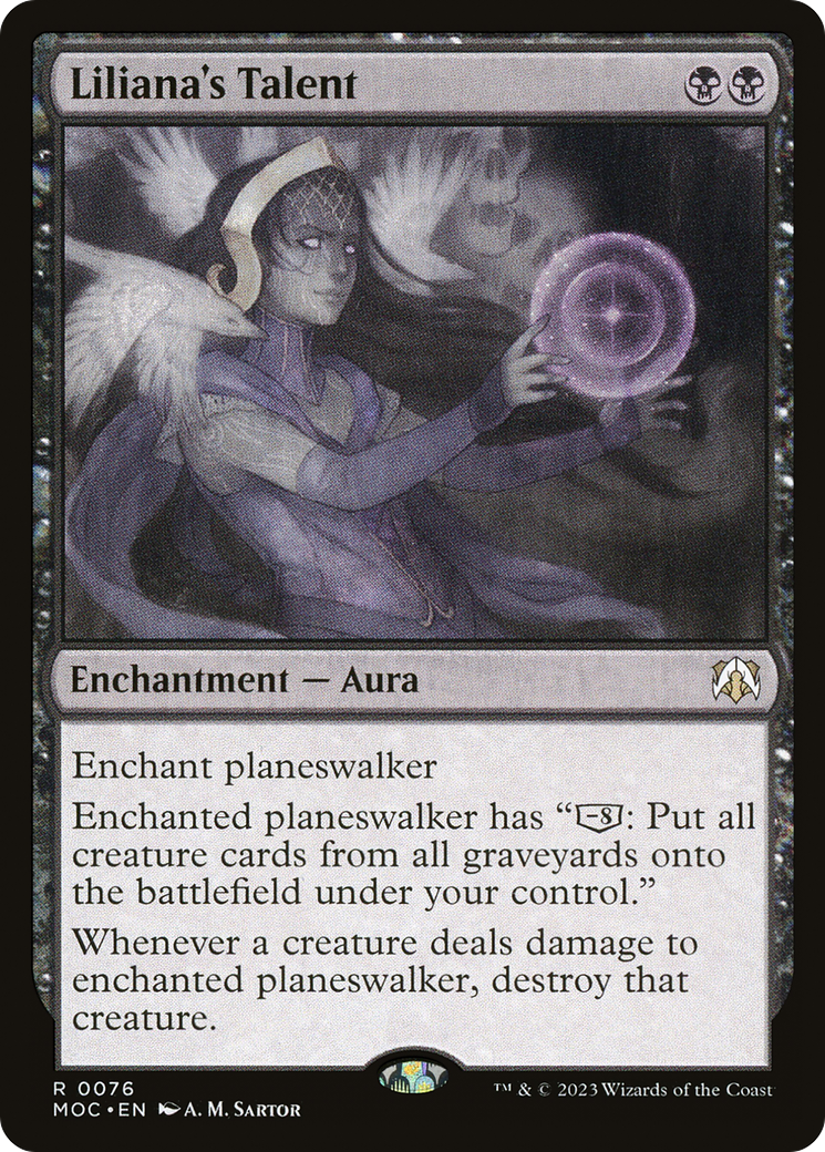 Liliana's Talent [March of the Machine Commander] Foil