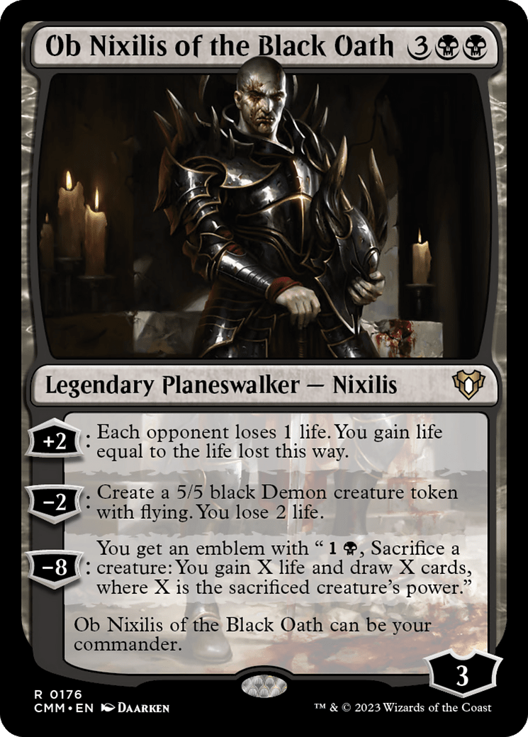 Ob Nixilis of the Black Oath [Commander Masters] Foil