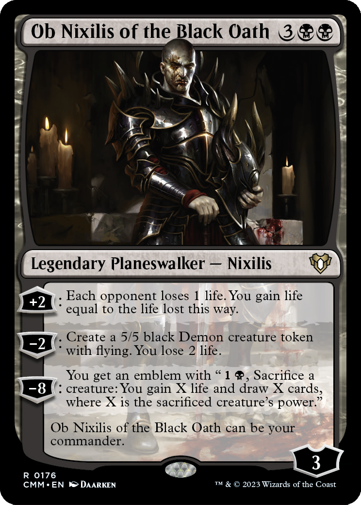 Ob Nixilis of the Black Oath [Commander Masters] Foil