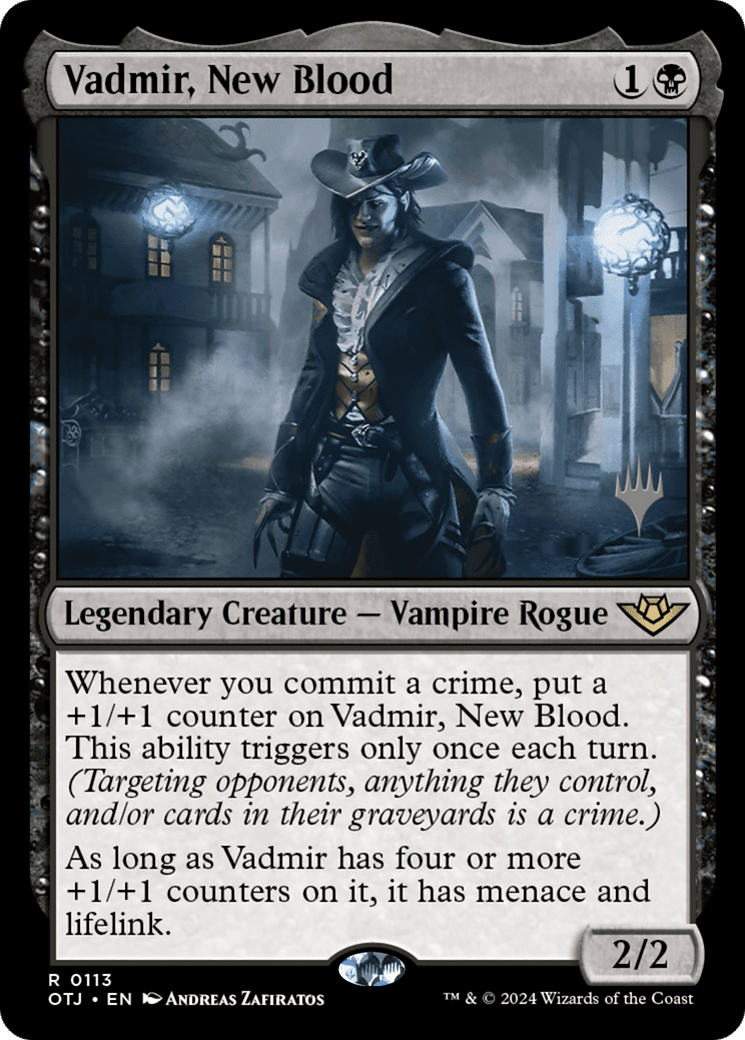 Vadmir, New Blood (Promo Pack) [Outlaws of Thunder Junction Promos] Foil