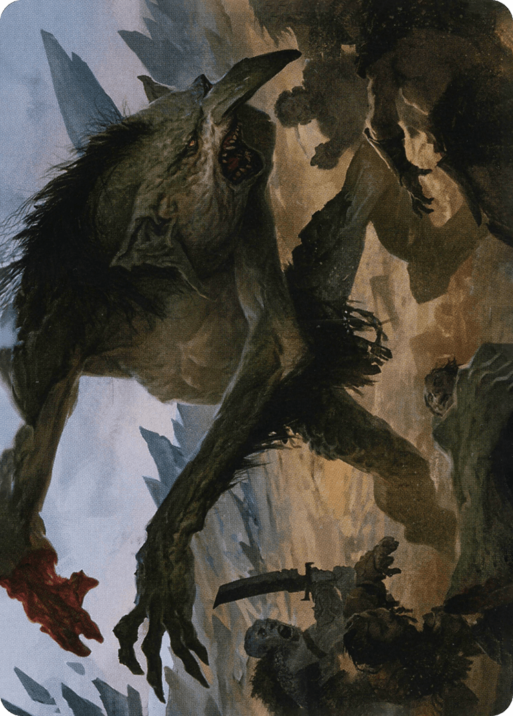 Loathsome Troll // Troll (AAFR-021) - Adventures in the Forgotten Realms Art Series (Borderless) Foil