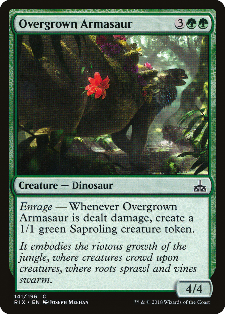 Overgrown Armasaur [Rivals of Ixalan] Foil