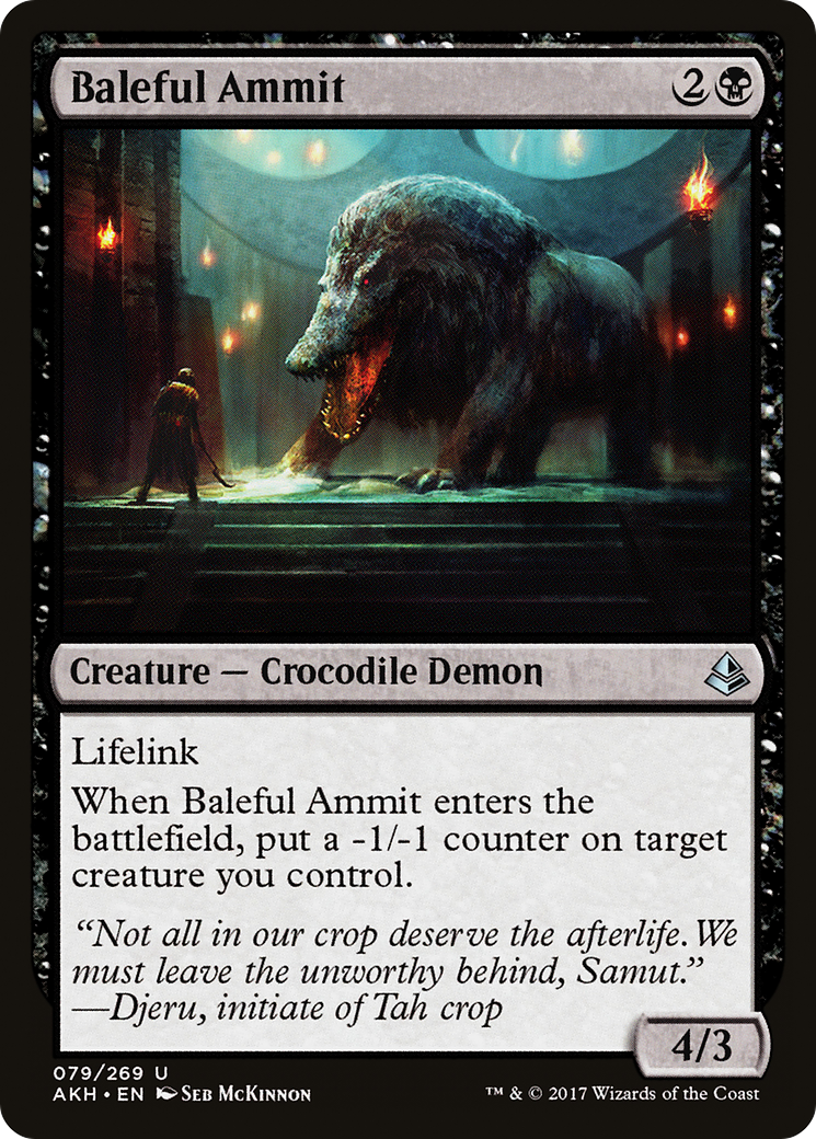 Baleful Ammit [Amonkhet] Foil