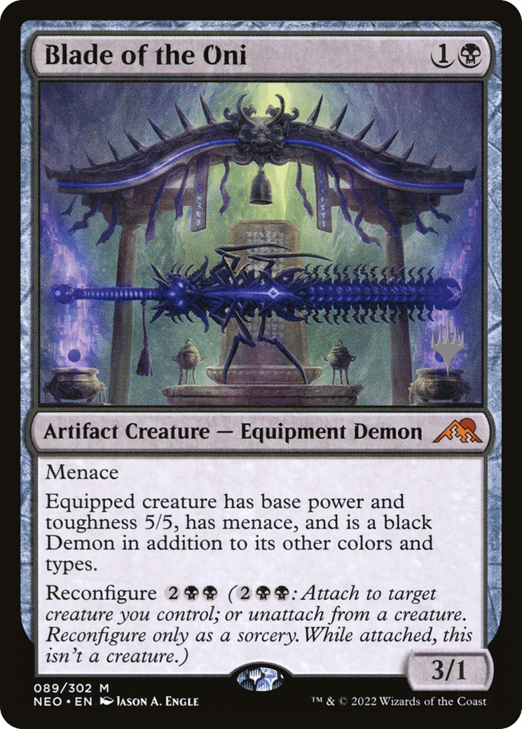Blade of the Oni (Promo Pack) [Kamigawa: Neon Dynasty Promos] Foil