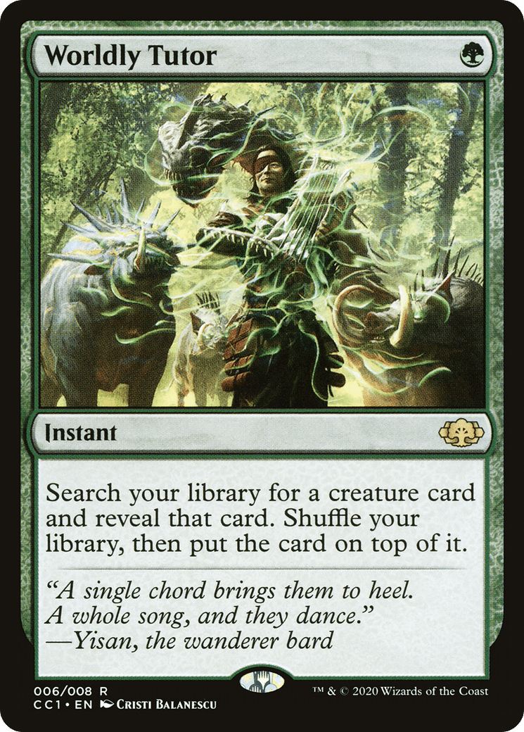 Worldly Tutor [Commander Collection: Green] Foil