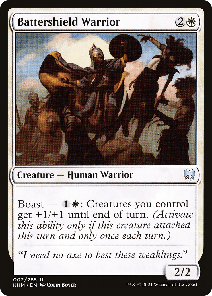Battershield Warrior [Kaldheim] Foil