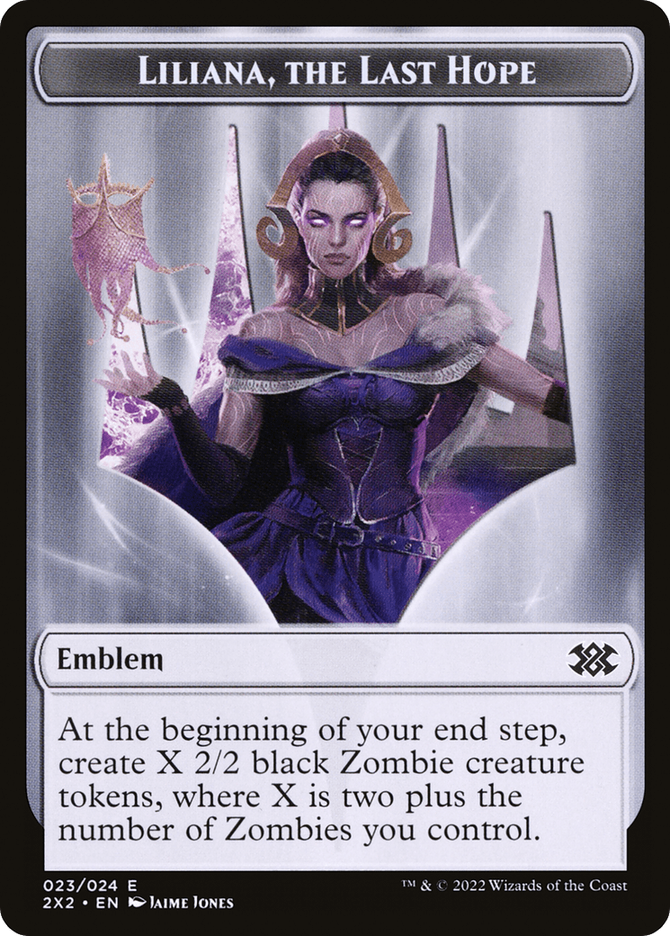 Liliana, the Last Hope Emblem (T2X2-023) - Double Masters 2022 Tokens