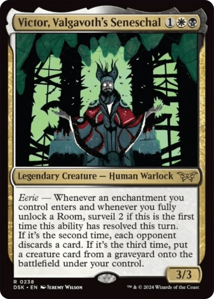 Victor, Valgavoth's Seneschal [Duskmourn: House of Horror] Foil