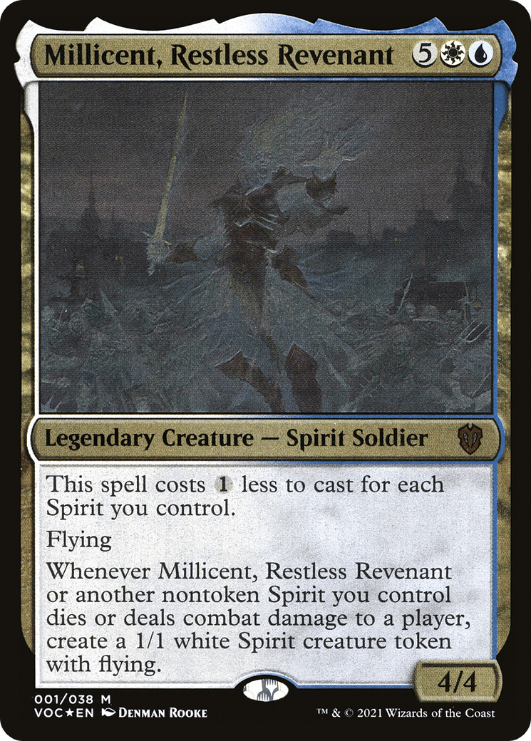 Millicent, Restless Revenant (001) [Crimson Vow Commander Display Commanders]  Foil