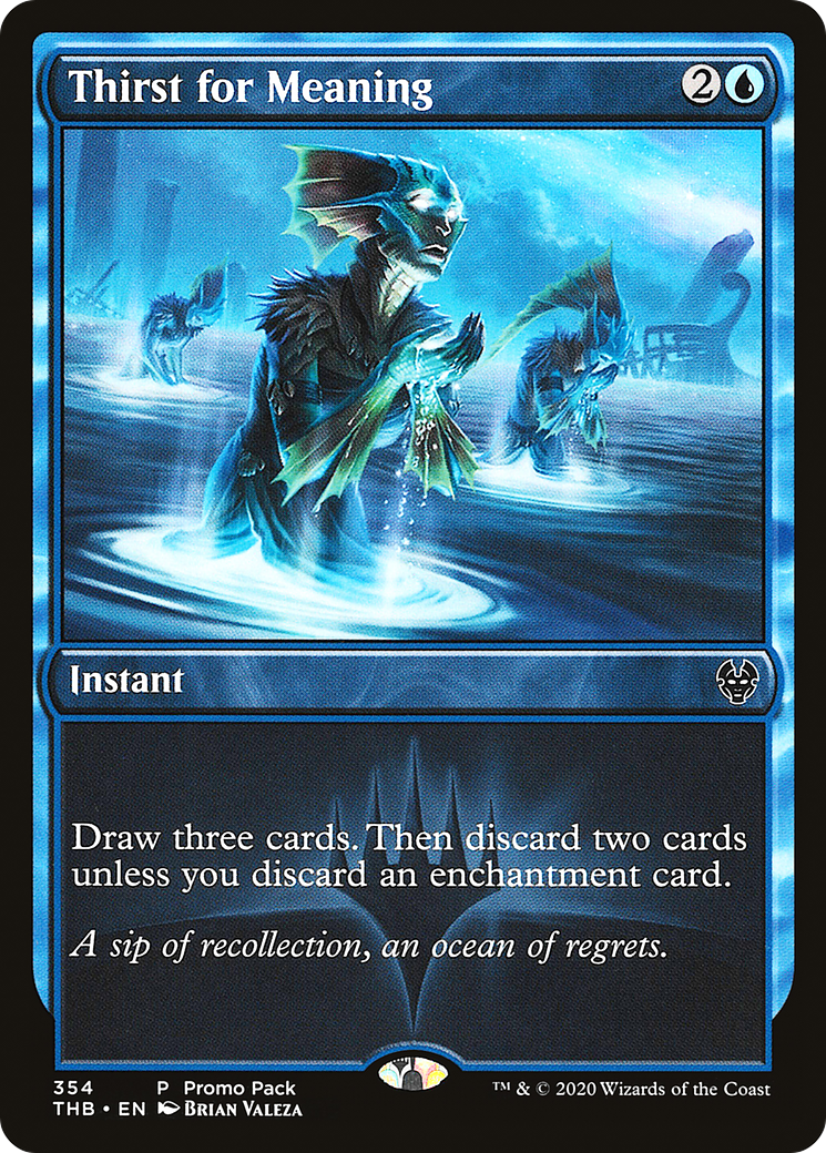 Thirst for Meaning (Promo Pack) [Theros Beyond Death Promos] Foil