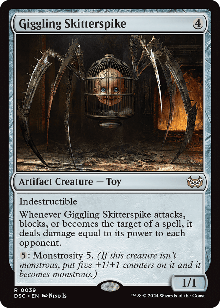 Giggling Skitterspike [Duskmourn: House of Horror Commander]