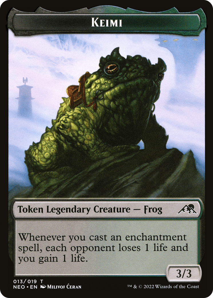 Keimi Token [Kamigawa: Neon Dynasty Tokens] Foil