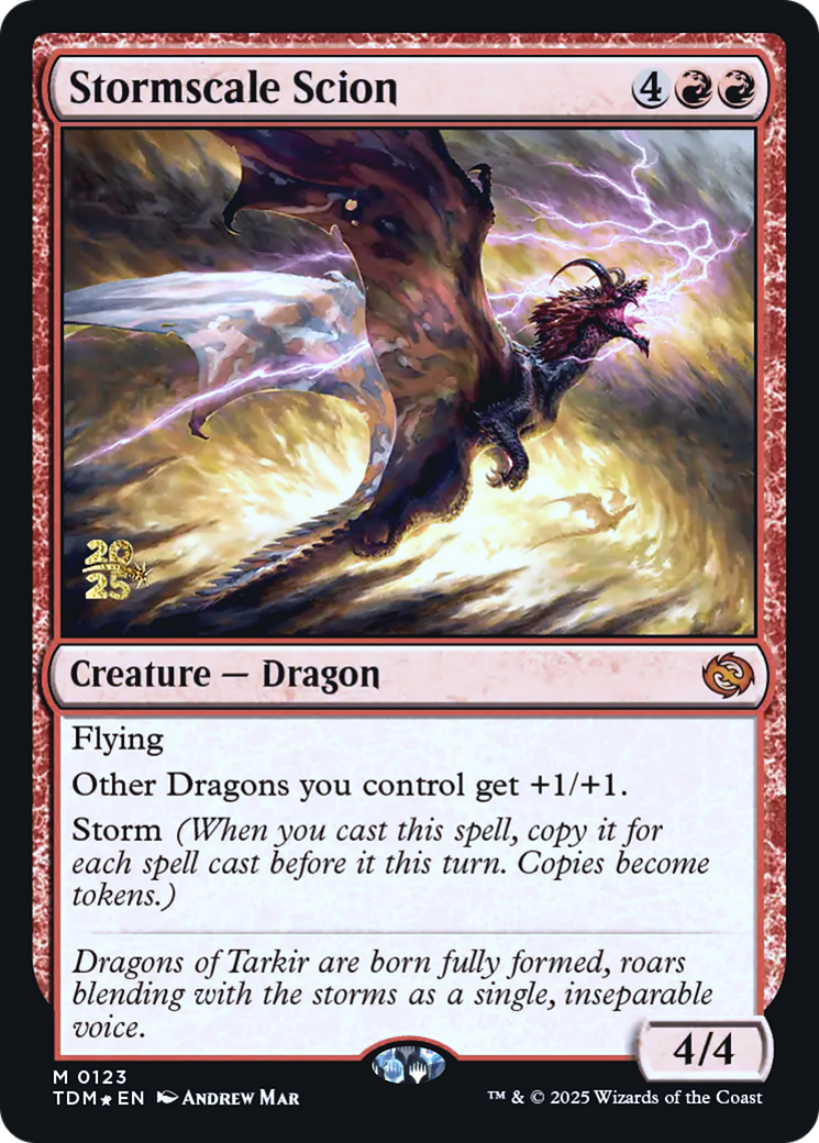 Stormscale Scion (123) [Prerelease Cards]  Foil
