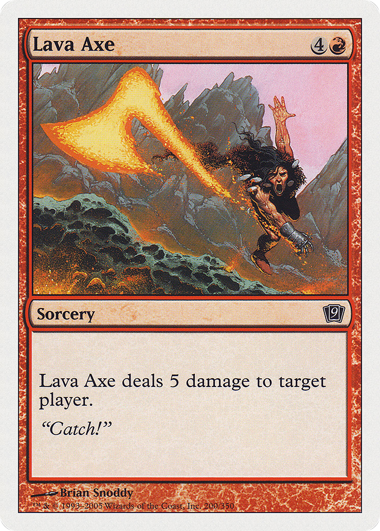 Lava Axe [Ninth Edition] Foil