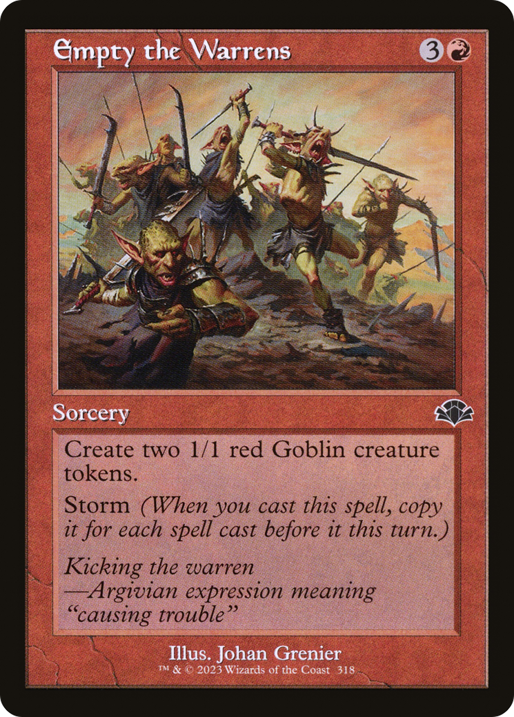 Empty the Warrens (Retro) [Dominaria Remastered] Foil