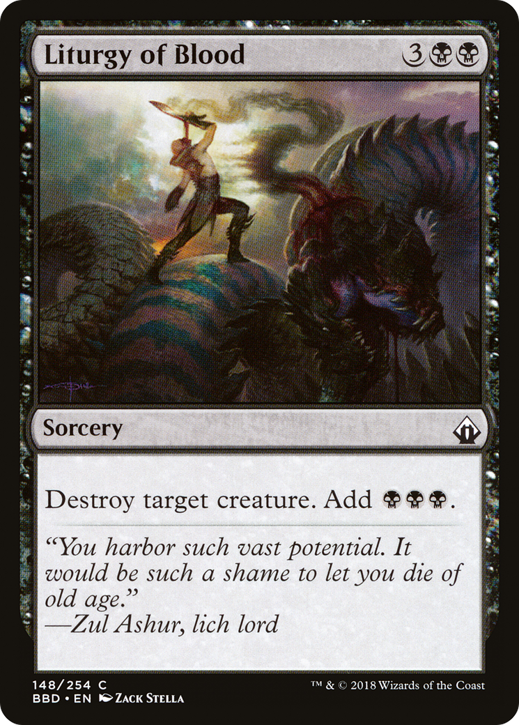 Liturgy of Blood [Battlebond] Foil