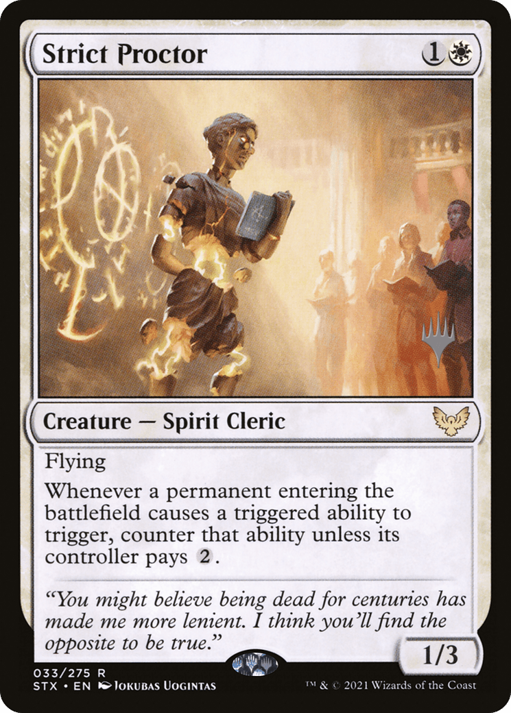 Strict Proctor (PSTX-33P) - Strixhaven: School of Mages Promos Foil