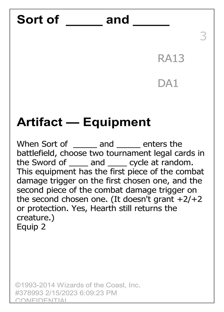 Sort of _____ and _____ (DA1-RA13) - Unknown Event