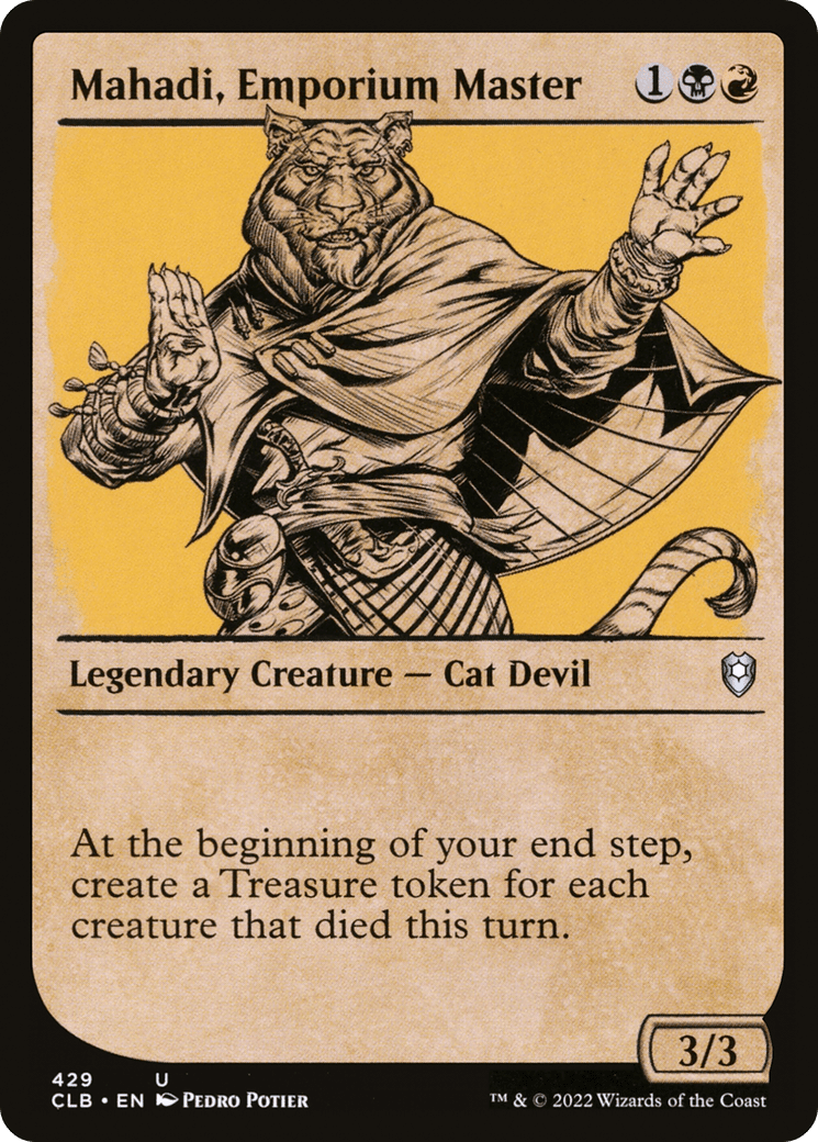 Mahadi, Emporium Master (Showcase) [Commander Legends: Battle for Baldur's Gate] Foil
