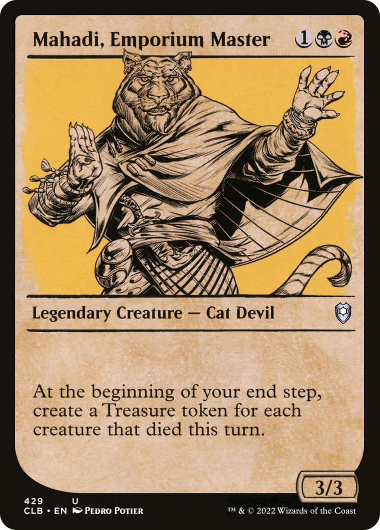 Mahadi, Emporium Master (Showcase) [Commander Legends: Battle for Baldur's Gate] Foil