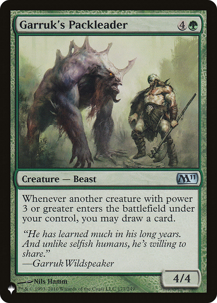 Garruk's Packleader |  (M11-177) [The List]