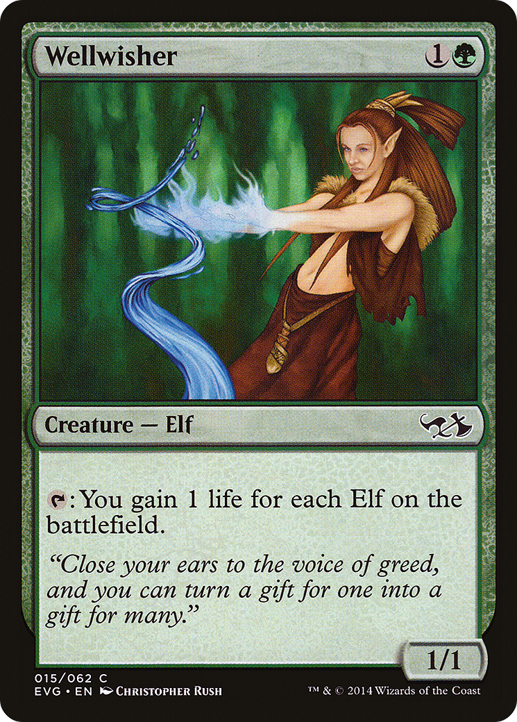 Wellwisher () [Duel Decks Anthology: Elves vs. Goblins]  Foil