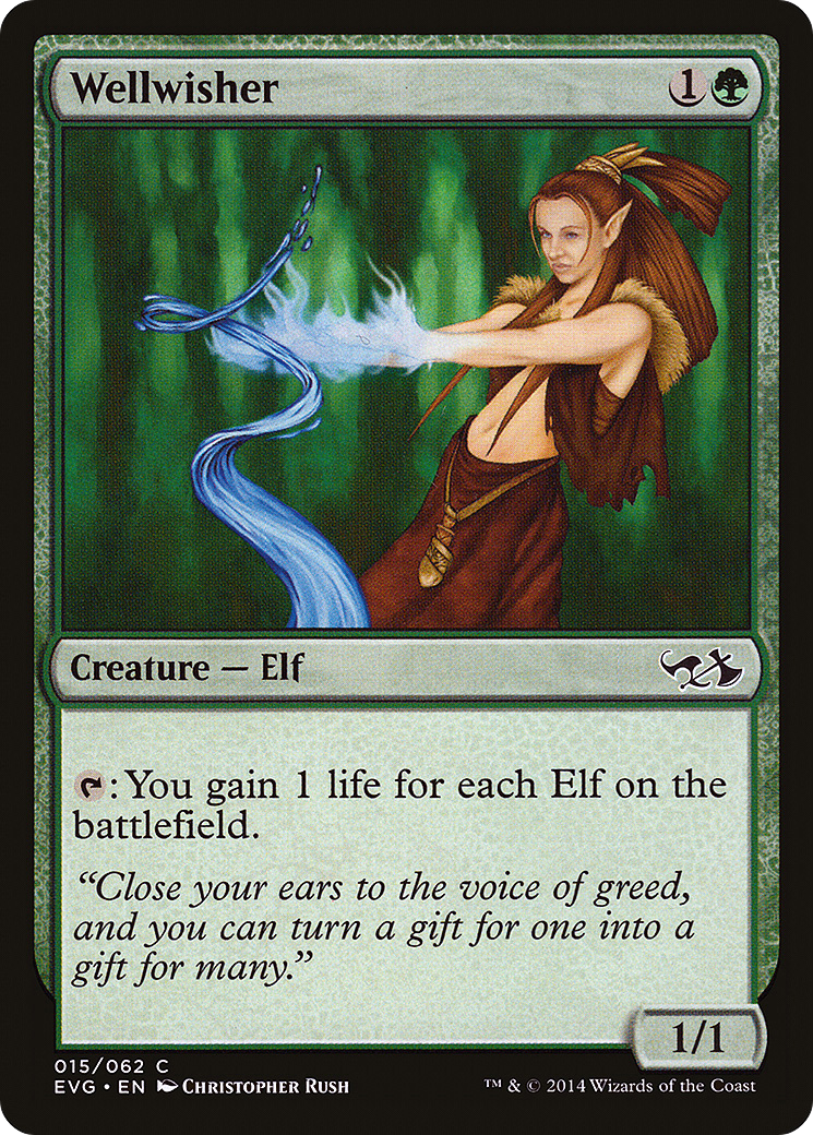 Wellwisher () [Duel Decks Anthology: Elves vs. Goblins]  Foil