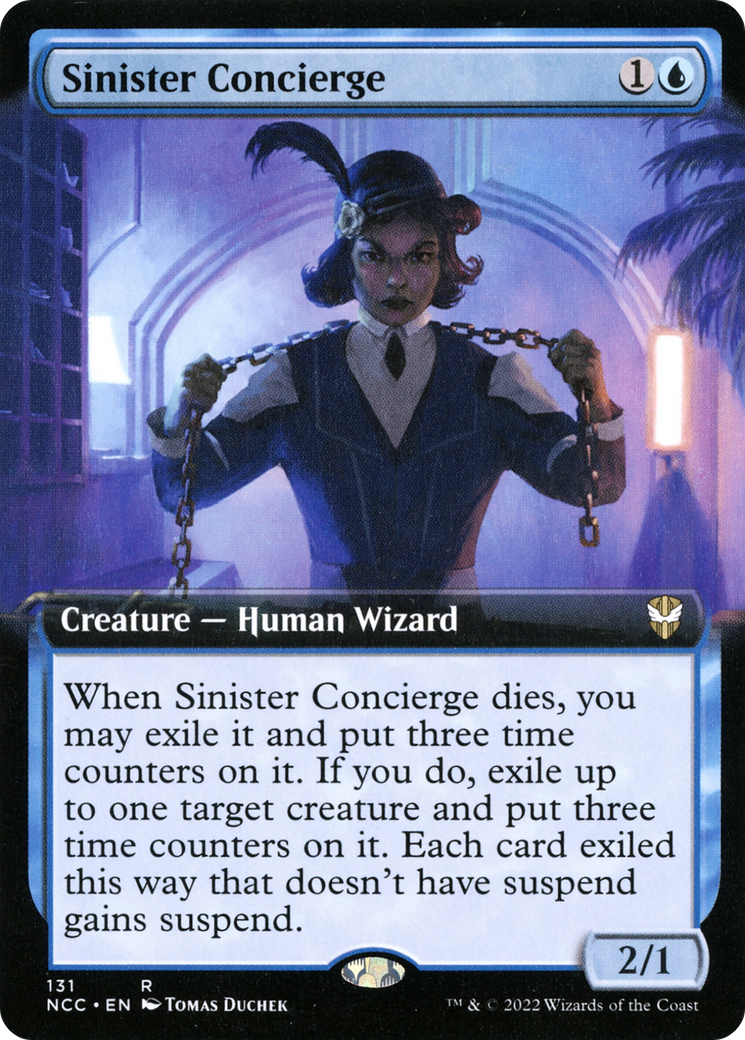 Sinister Concierge (Extended Art) [Streets of New Capenna Commander]