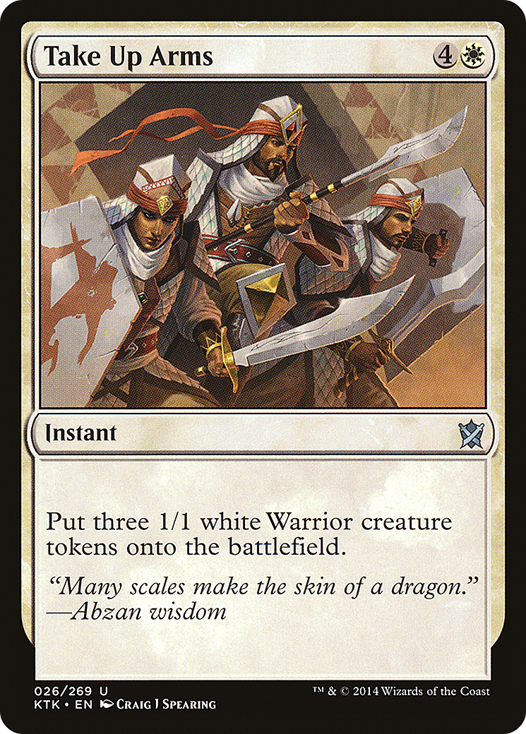 Take Up Arms [Khans of Tarkir] Foil