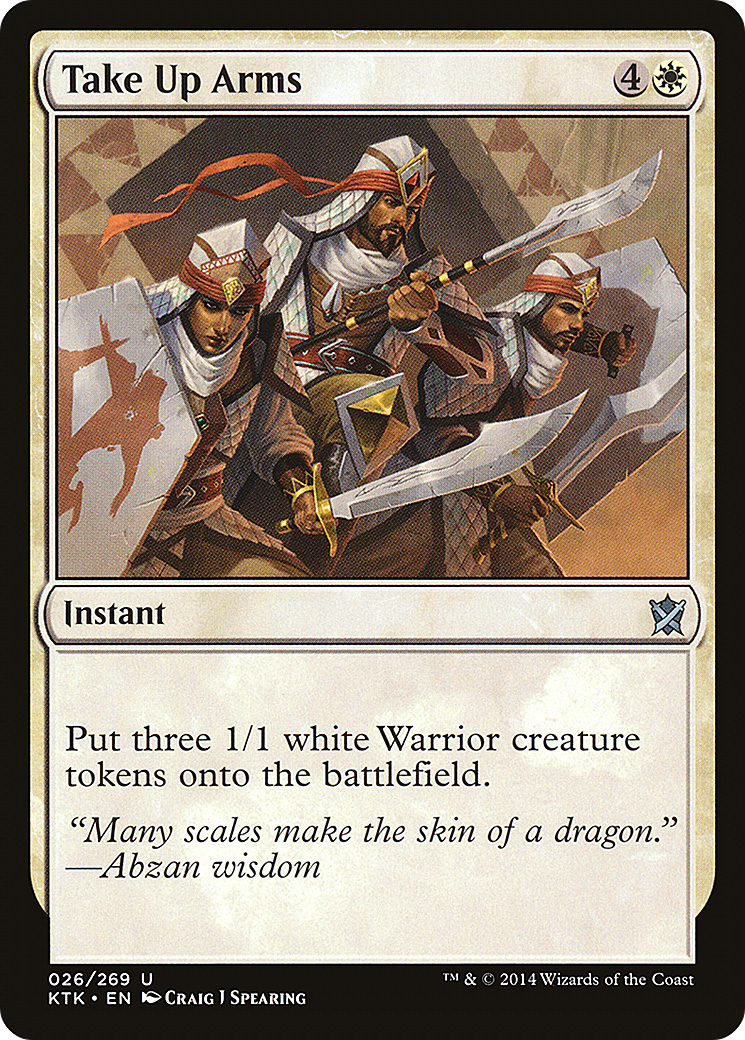 Take Up Arms [Khans of Tarkir] Foil