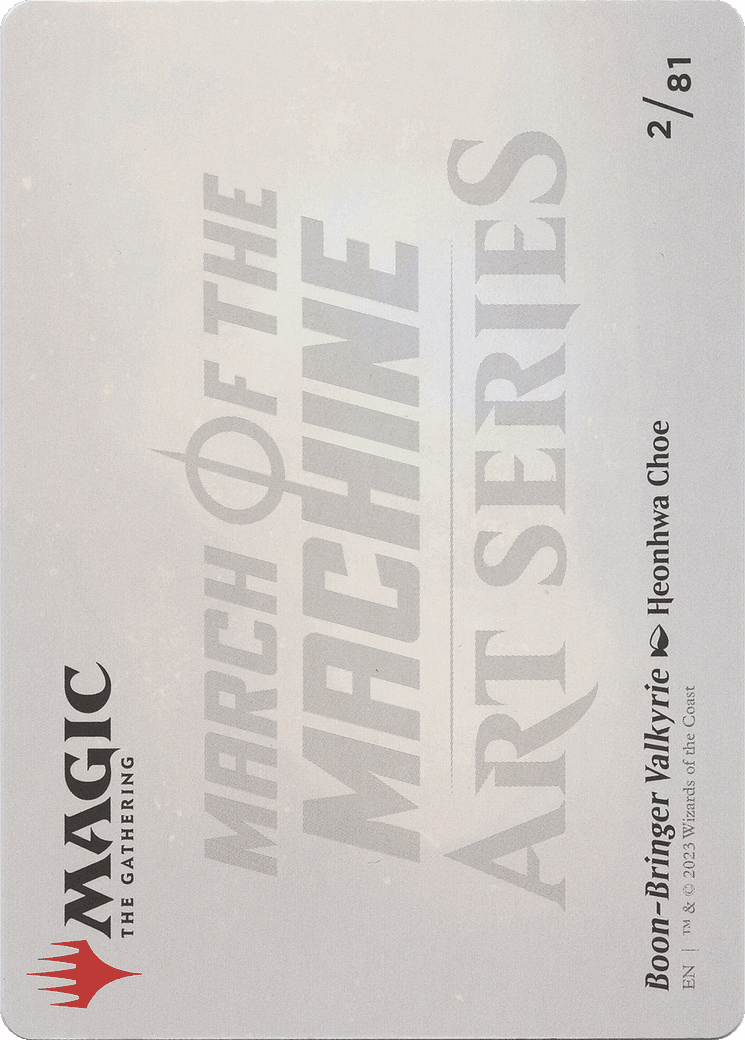 Boon-Bringer Valkyrie // Boon-Bringer Valkyrie (AMOM-002) - March of the Machine Art Series (Borderless)