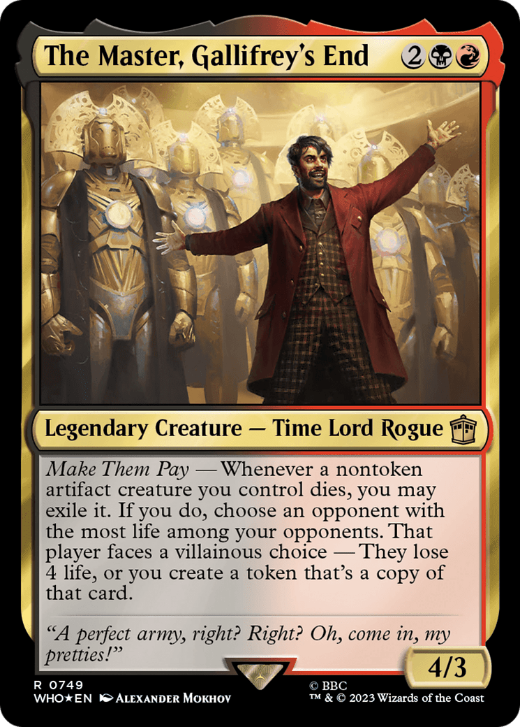 The Master, Gallifrey's End (Surge Foil) [Doctor Who]