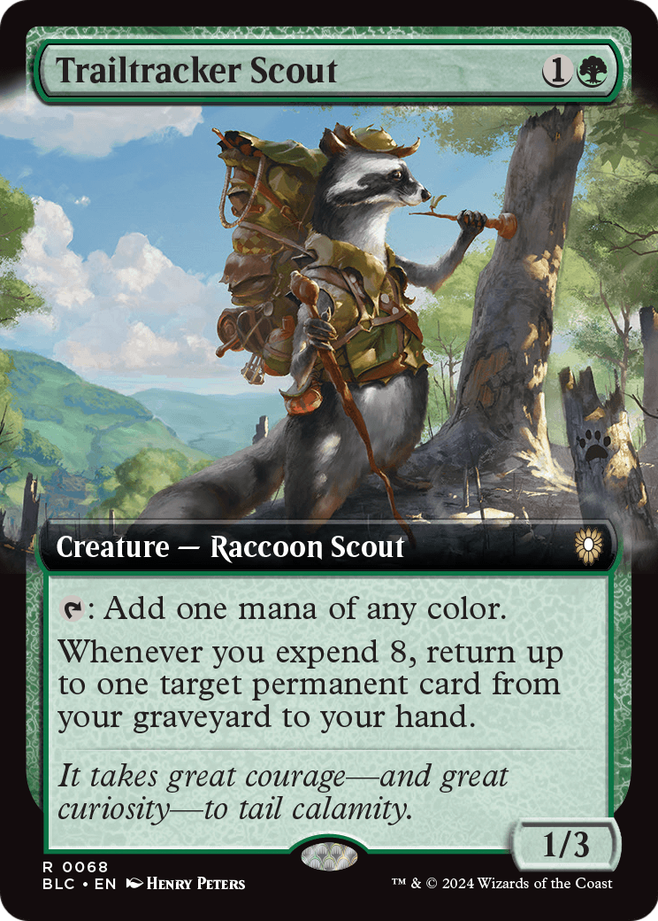 Trailtracker Scout (Extended Art) [Bloomburrow Commander] Foil
