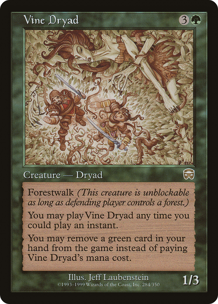 Vine Dryad [Mercadian Masques] Foil