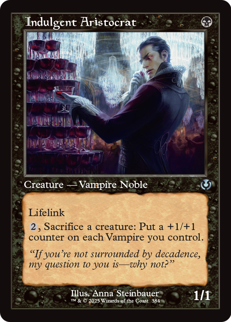 Indulgent Aristocrat (Retro Frame) (-384) [Innistrad Remastered]