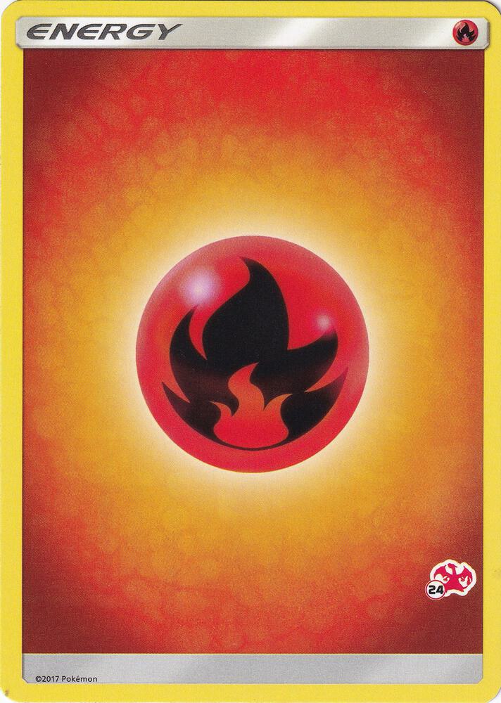 Fire Energy 24 Charizard Stamped  (Battle Academy) 