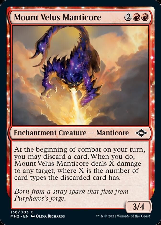 Mount Velus Manticore [Modern Horizons 2] Foil
