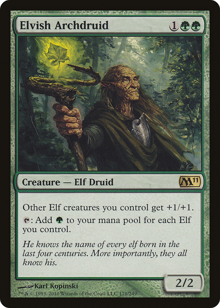 Elvish Archdruid [Magic 2011] Foil