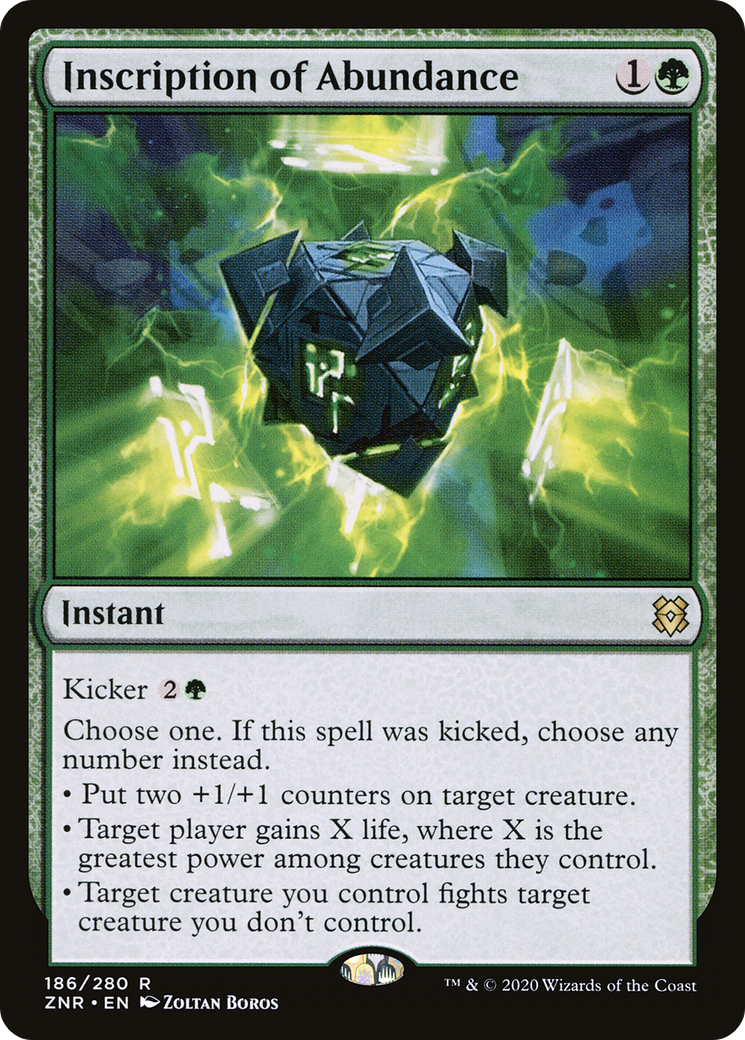 Inscription of Abundance [Zendikar Rising] Foil