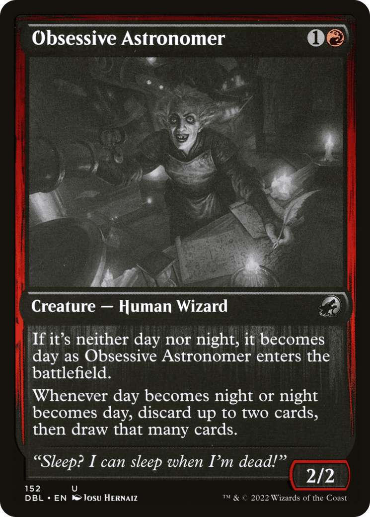 Obsessive Astronomer [Innistrad: Double Feature] Foil